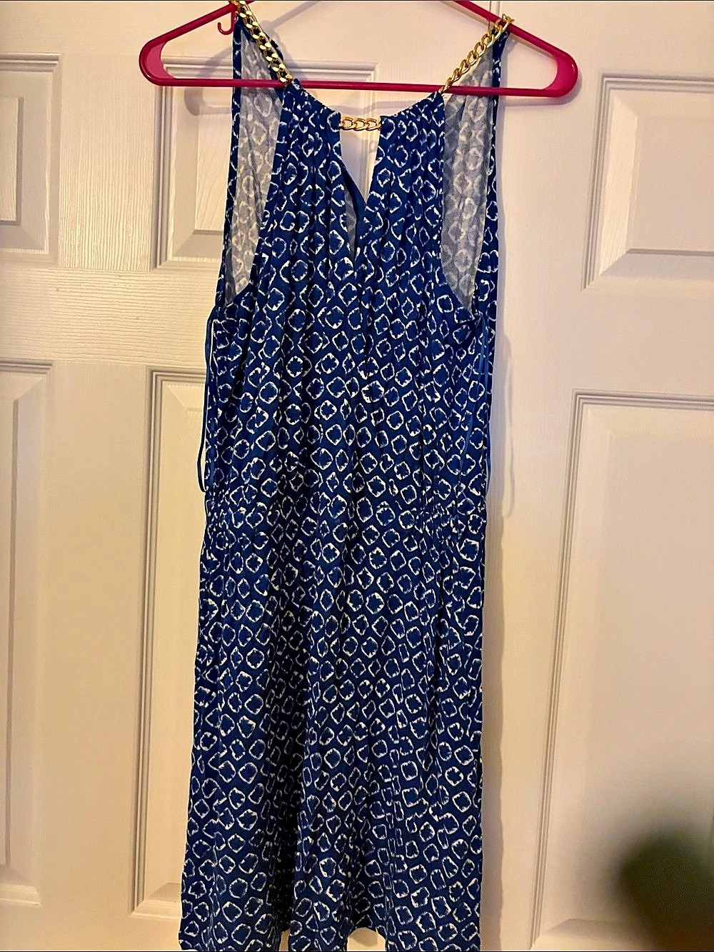 Michael Kors Floral Print Chain Strap Maxi Dress Floral Chain Strap Maxi Dress